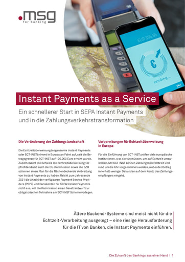 Instant Payments as a Service