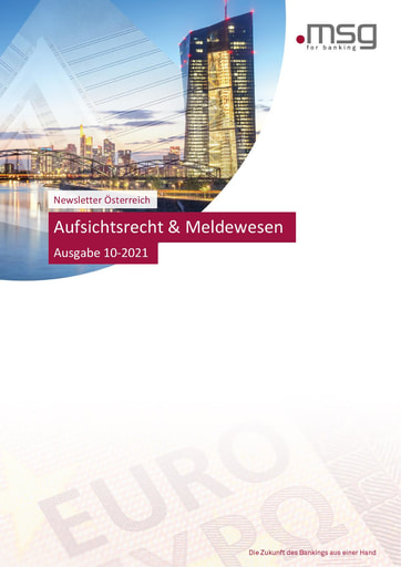 Newsletter Aufsichtsrecht & Meldewesen 10-2021 Ausgabe Österreich