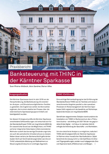 Praxisbericht: Banksteuerung mit THINC