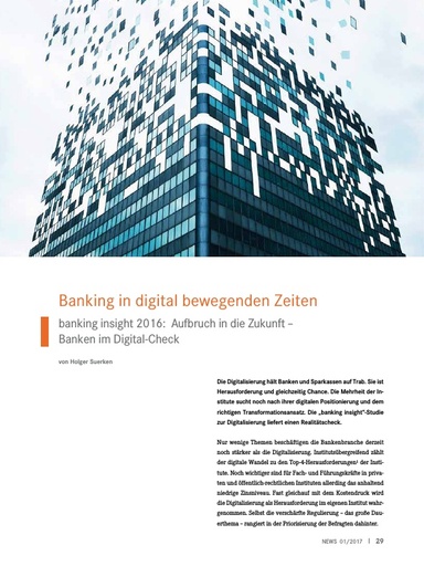 Aufbruch in die Zukunft - Banken im Digital-Check