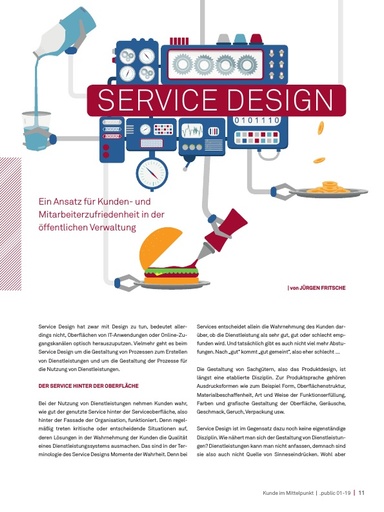 Beitrag in der .public / Ausgabe 01-2019: Service Design