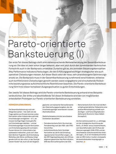Pareto orientierte Banksteuerung (I)