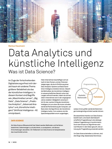 Data Analytics und künstliche Intelligenz - Was ist Data Science?