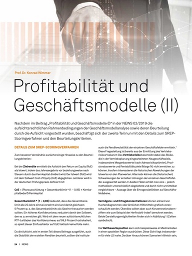 Profitabilität und Geschäftsmodelle II
